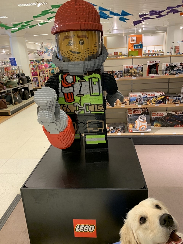 Giant Lego Firefighter Figure