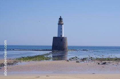 Scottish Lighthouse in sea