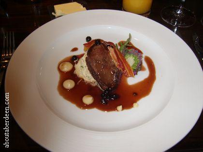 Wood Pigeon and Blackberry Sauce