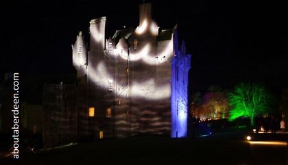 crathes castle light show