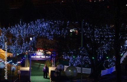 Christmas Tree Maze Aberdeen Union Terrace Gardens