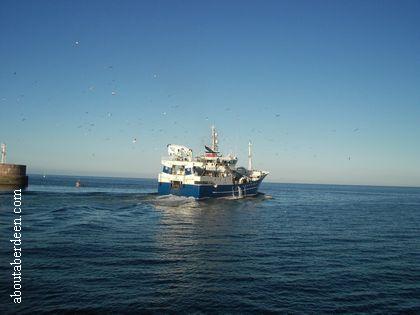 Fishing Boat Leaving Peterhead