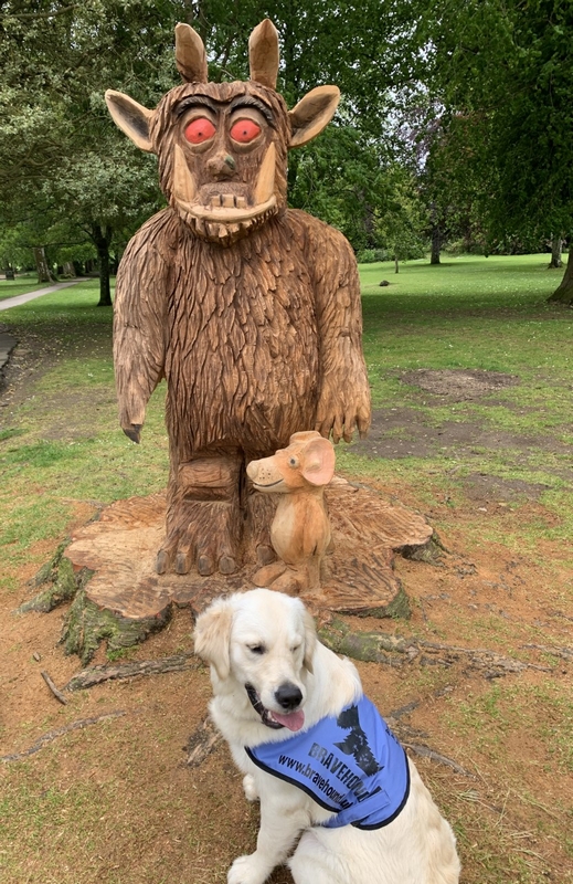 Gruffalo Mouse Wood Carving Aberdeen Hazlehead Park Tree Stump