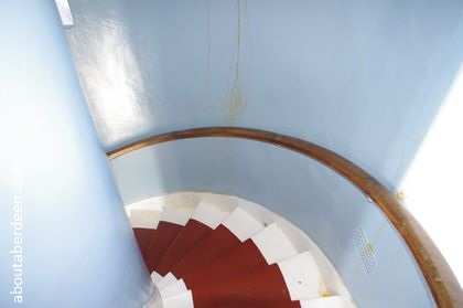 Lighthouse steps and column