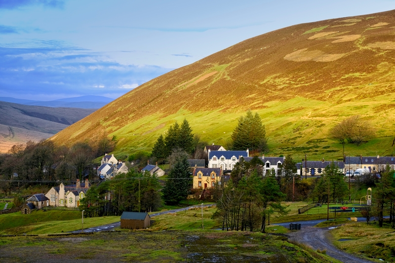 Wanlockhead village Scotland Leadhills