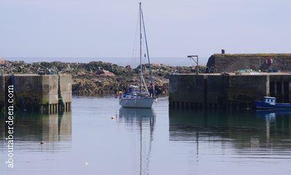 Yacht Entering Harbour