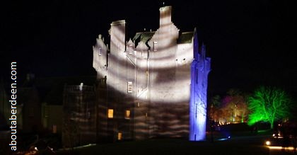 light show scottish castle