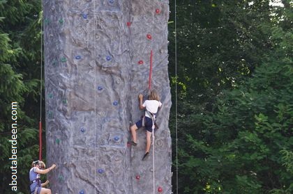 rock climbing wall