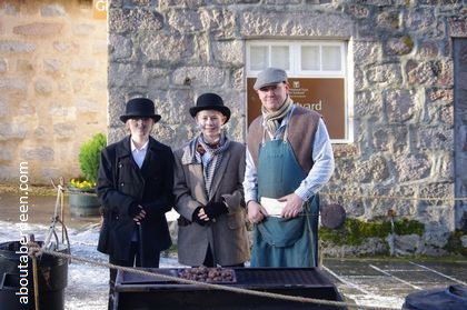 traditional hot chestnut sellers