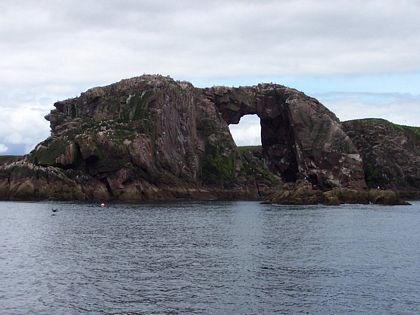 view bullers buchan aberdeenshire from sea